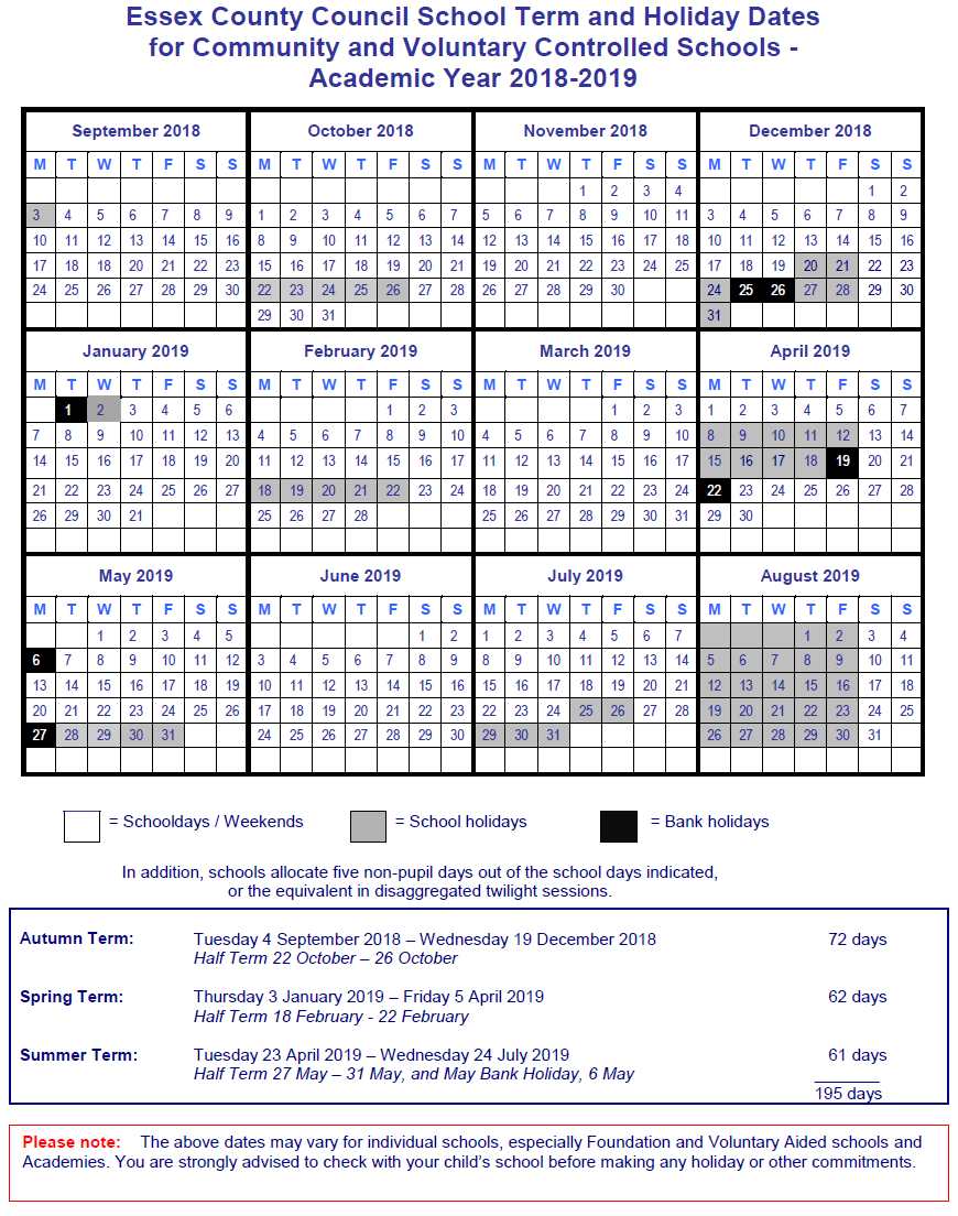 UK School Holidays 2019 - FREE DOWNLOAD